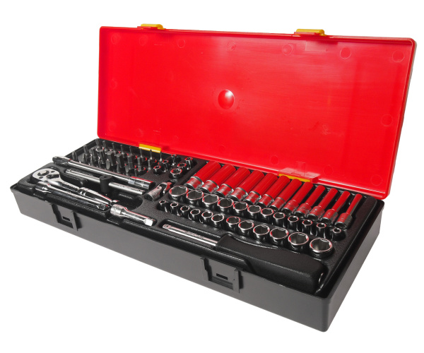 Набор головок комбинированный JTC K2731 (1/4", 73 предмета в кейсе)
