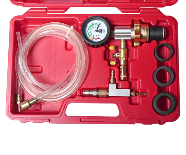 Набор для вакуумной откачки воздуха и замены жидкости в системе охлаждения JTC 1536 (в кейсе)