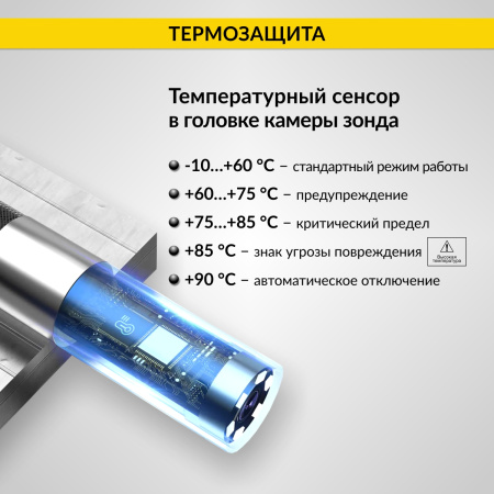 Видеоэндоскоп управляемый  iCartool IC-V200C (экран 5", 2 Мп, 1920x1080, 1 м, 6 мм, 360°)