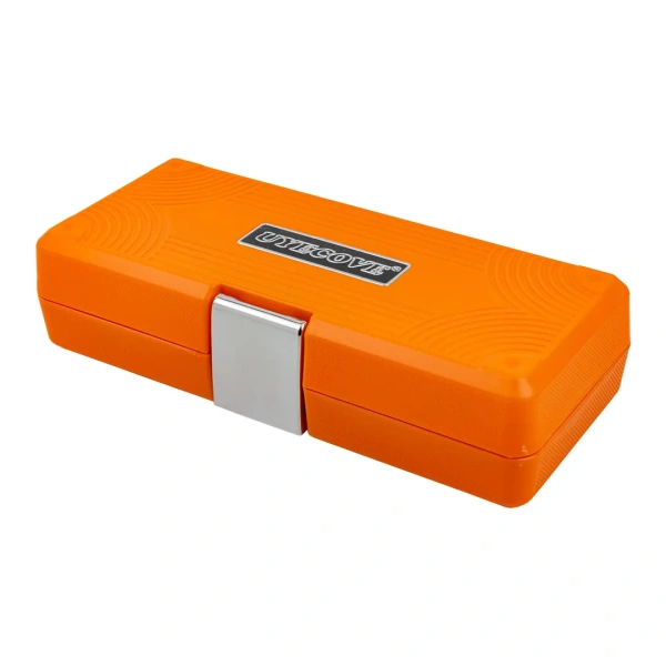 Ключ динамометрический щелчкового типа с быстрой фиксацией 2-22Нм, 1/4''в комплекте с инструментом, в пластиковом кейсе (оранжевый)