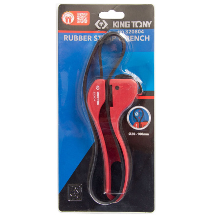 KING TONY Съемник масляных фильтров, 20-100 мм, ременной