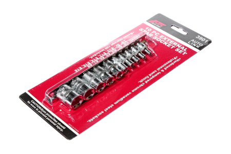 Набор головок торцевых JTC 3901 (1/4"-3/8", TORX, Е4-Е18, 10 предметов)