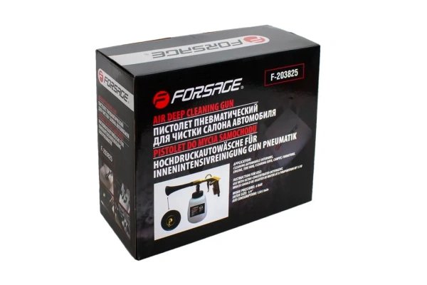 Пистолет пневматический ''Tornado''для химчистки салона а/м с медной трубкой подачи моющего средства ''Profi''(емкость 1л ,6 bar, расход воздуха 120 л/м