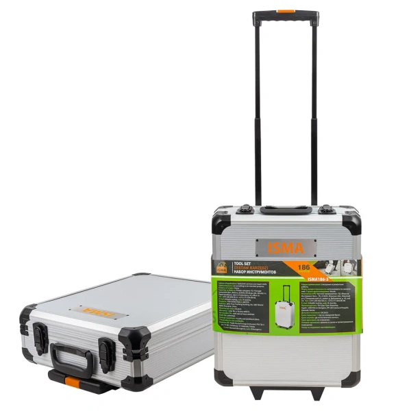 Набор инструментов 186пр. 1/4''1/2''(6-гр.) (4-17мм) ''Дорожный кейс''