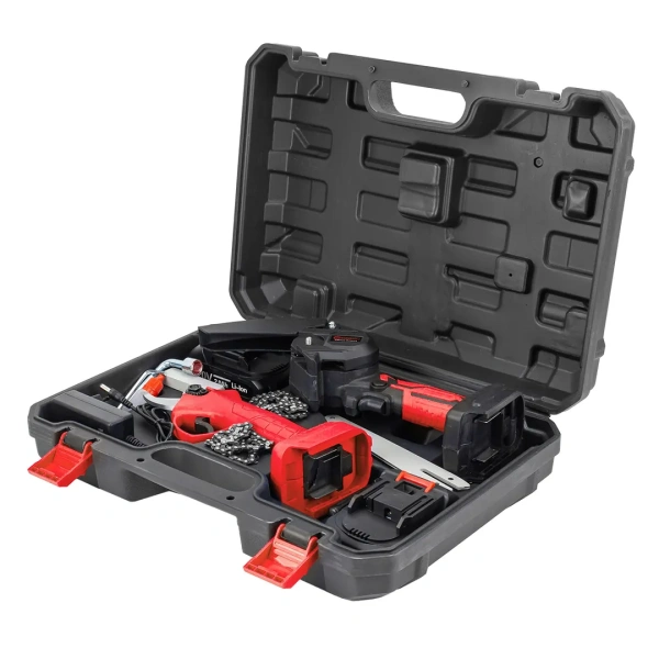 Набор cадового аккумуляторного инструмента (пила сабельная аккумуляторная WT02F1230, пила сабельная аккумуляторная CSR 1118 E) в комплекте с аксессуар