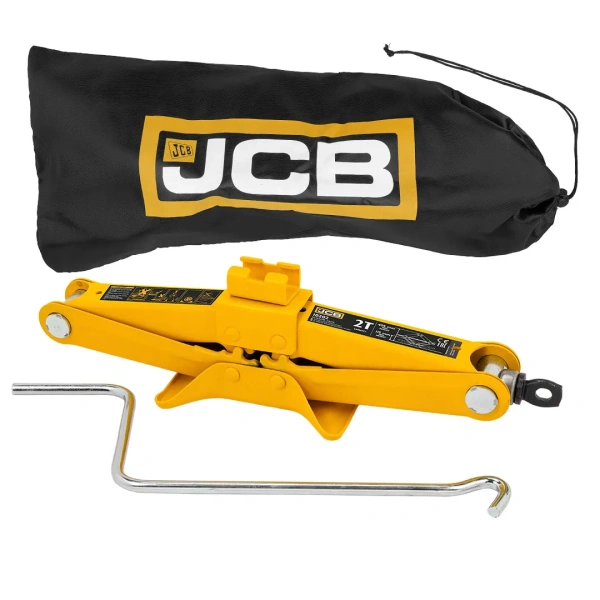 Домкрат механический ''ромб''2т (H min 115мм, H max 405мм, длина в слож. виде 400мм) в водоотталк.чехле с рукояткой 390мм