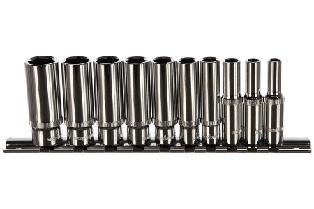 Набор головок торцевых глубоких Ombra 914110 (1/4" DR на держателе, 5-14 мм, 10 предметов)
