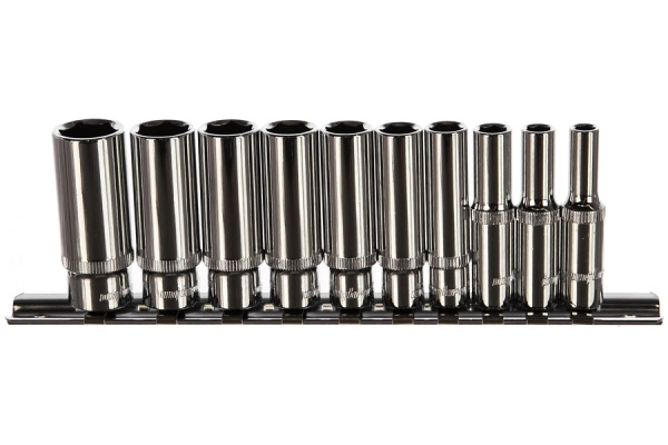 Набор головок торцевых глубоких Ombra 914110 (1/4" DR на держателе, 5-14 мм, 10 предметов)