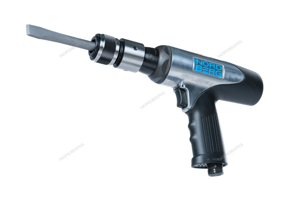 Пневмозубило в кейсе + 5 насадок + быстросъемный адаптер (HA67-KIT) NORDBERG NP5067