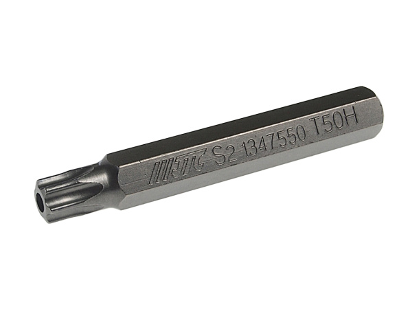 Бита TORX удлиненная JTC 1347550 (Т50Hх75 мм, 10 мм, S2)