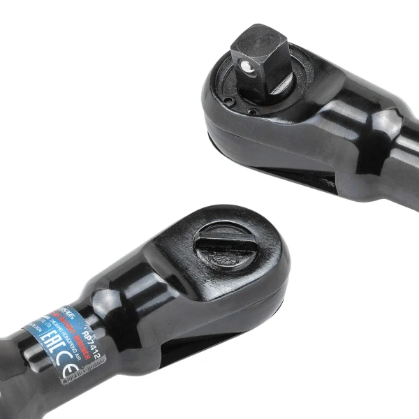 Пневмотрещотка с прорезиненной рукояткой 68Нм, 1/2''(потребление 77л/мин, 160 об/мин, L-254мм,6.3Bar,штуцер 1/4'')