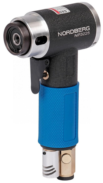 Пневмошлифмашинка угловая орбитальная эксцентрик в комплекте с насадками диаметр 25, 50, 75 мм NORDBERG NP3225K