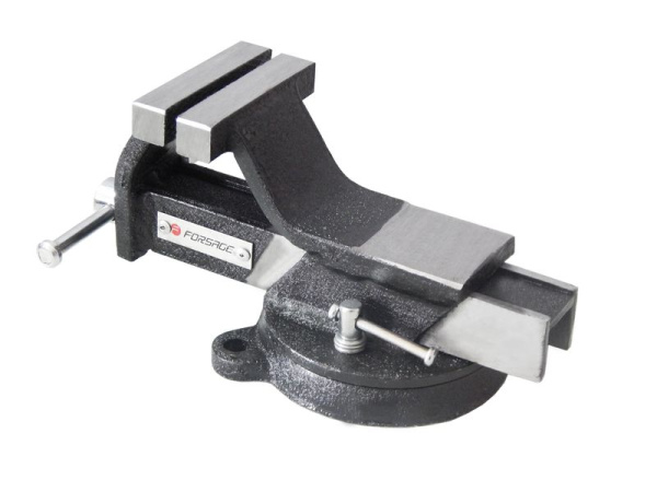 Тиски стальные поворотные с наковальней 6''-150мм