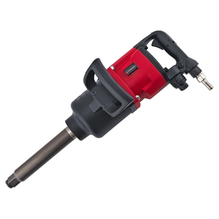 Пневмогайковерт ударный с длинным валом,реверсом и регулировкой усилия 1''+головки 32,33мм(3100Hм,3600об/мин,6.3bar,420 л/мин,16.3кг)