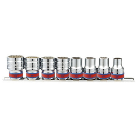 Набор торцевых головок 1/2", двенадцатигранные, 3/8"-7/8", 8 предметов KING TONY 4010SR