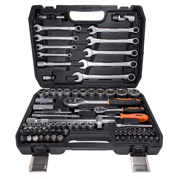 Набор инструментов 82пр.1/4''1/2''(6гр.)(4-32мм)