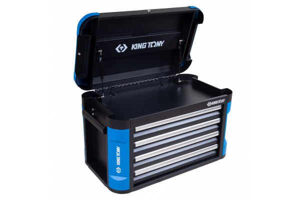 Инструментальный ящик KING TONY 87G11-4B-BK, 4 ящика и отсек