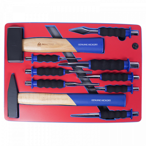 Набор ударно-режущего инструмента, ложемент, 10 предметов МАСТАК 5-9010