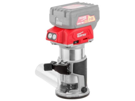 Аккум. фрезер кромочный WORTEX CMM 1835 в кор. ALL1 XLT SOLO БЕСЩЕТ., 18 В, цанга 6/8, рег. об, конс