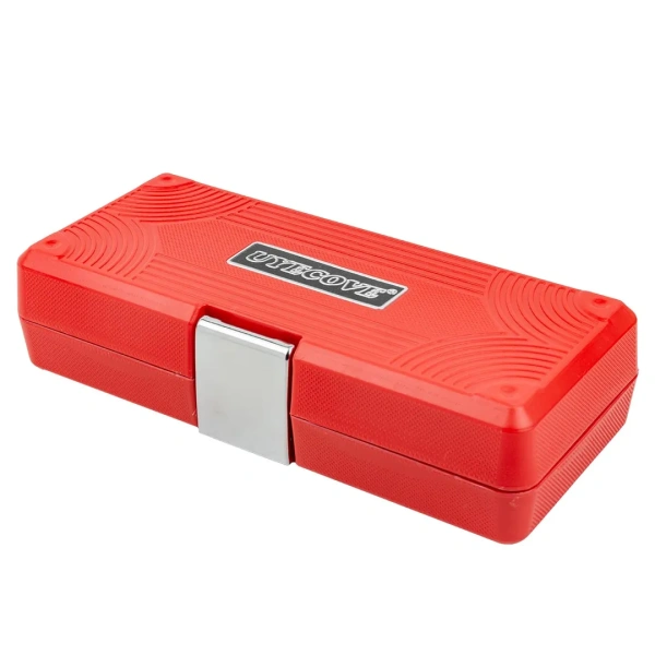 Ключ динамометрический щелчкового типа с быстрой фиксацией 2-22Нм, 1/4''в комплекте с инструментом, в пластиковом кейсе (красный)