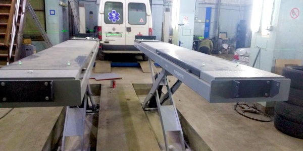 Подъемник ножничный для сх-разв 4,5т 380В 2 уровня с авар. опусканием синий/серый NORDBERG N635-4,5