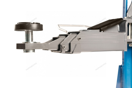 Подъемник 380V 2х стоечный 4 т с верхней синхронизацией (синий) снятие со стопоров с одной колонны NORDBERG N4122HM-4B