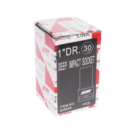 Головка торцевая ударная глубокая JTC 849030 (1", 30 мм, L=90 мм)
