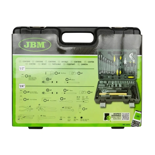 Набор инструментов 72пр.1/4''1/2''(6гр.)(4-32мм)