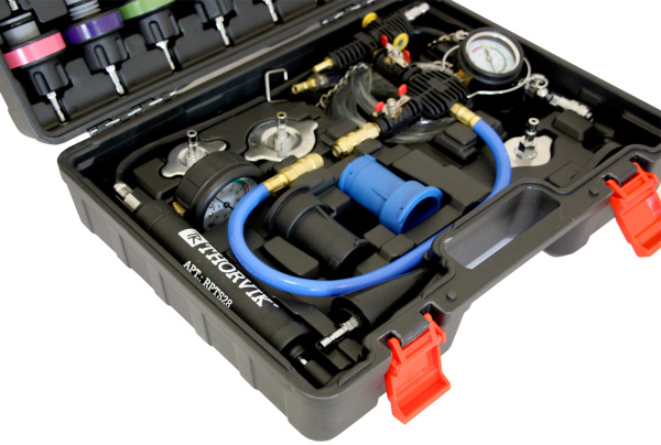 Набор для проверки герметичности системы охлаждения Thorvik RPTS28 (28 предметов)