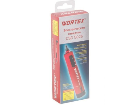 Отвертка аккумуляторная WORTEX CSD 5026 в кор. 3.7 В, 0.6-1 Нм, 240-260 об/мин