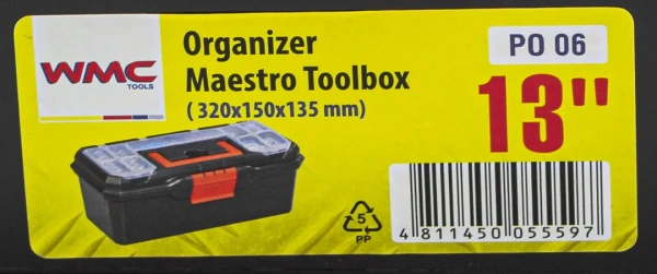 Ящик пластмассовый 13'', 320x150x135мм