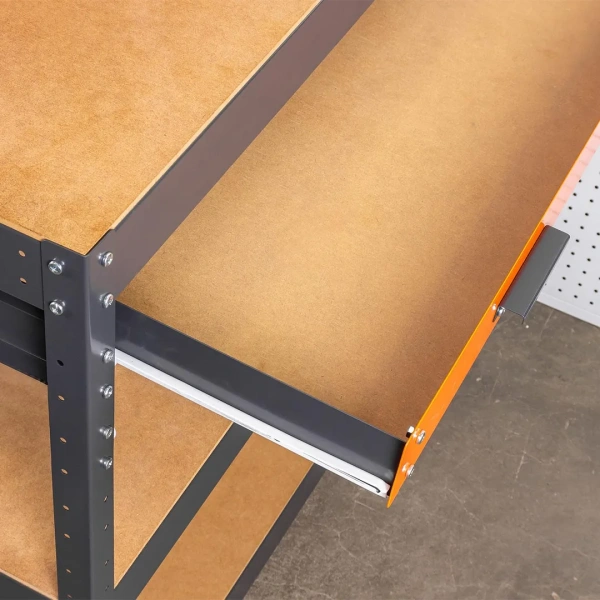 Верстак металлический 1000х400х1400мм с одной выдвижной полкой ,пр-во Беларусь