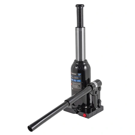 Домкрат бутылочный 6т с клапаном (высота подхвата-185мм, высота подъема-360мм)