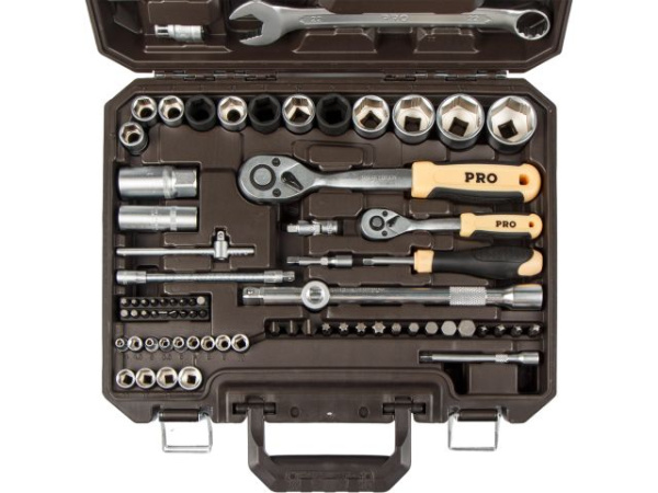 Набор головок и ключей 82пр. 1/4",1/2" PRO STARTUL DAKAR (PRO-082DK)