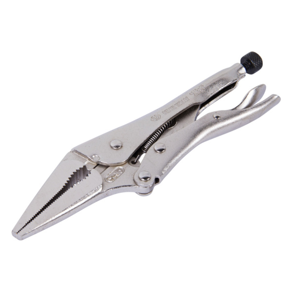 Зажим с фиксатором 221 мм, тонконосый  KING TONY 6315-09