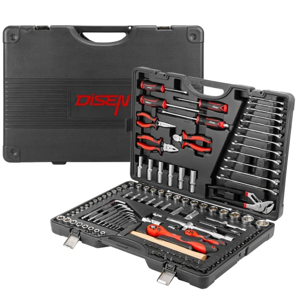 Набор инструментов 122 пр. 1/4'',1/2''(6гр.)(4-32мм)