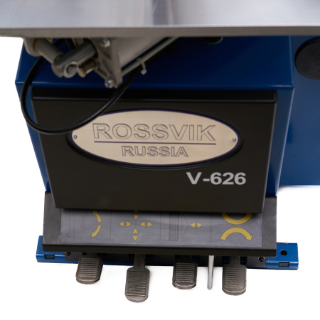 Станок шиномонтажный автомат Rossvik V-626/380 2sp (до 26", 380 В, 2 скорости, цвет синий, RAL5005)