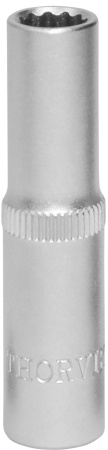 S11S22090 Головка торцевая глубокая 12-гранная 1/4"DR, 9 мм