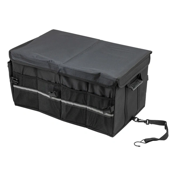 Сумка-органайзер в багажник автомобиля(170х501х230мм, 2 кармана, боковое крепление сумки:скотч/липучка, нижнее крепление:липучка)