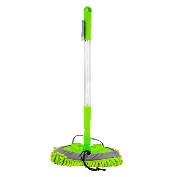 Щетка для мытья автомобиля из микрофибры с длинным ворсом и телескопической рукояткой (насадка 26х18мм, длина 59/94/128,5см)