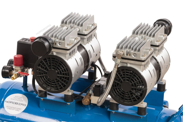 Компрессор воздушный поршневой безмасляный, объем 50 л NORDBERG ECO NCEO50/210