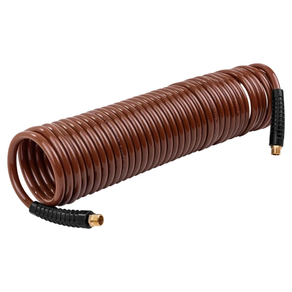 Шланг витой полиуретановый 6.5мм х 10мм х 10м с резьбовыми наконечниками 1/4''