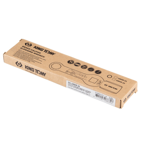 Ключ для тормозных суппортов грузовых автомобилей ударный KING TONY 10B0B-26 (M26, 3/4")