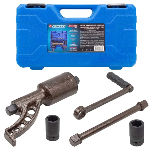 Гайковерт ручной с редуктором 1''(Головки-32мм и 33мм, длина-310мм, передаточное число 1:68, 6200 Н/м)