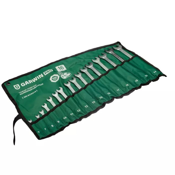 Набор ключей комбинированных GARWIN PRO GR-ECK016 (16 предметов, 6-24 мм)