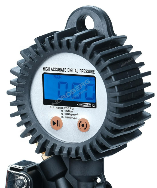 Пистолет для подкачки колес с цифровым манометром NORDBERG TI63