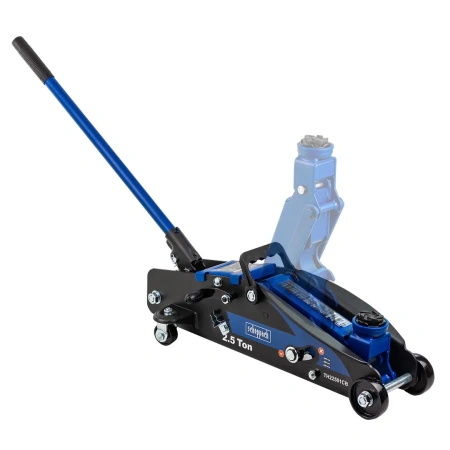 Домкрат подкатной гидравлический 2.5т с фиксацией (h min 140мм, h max 387мм)