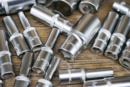 Набор глубоких торцевых головок шестигранные МАСТАК 5-014021 (1/2", 8-36 мм, ложемент, 21 предмет)