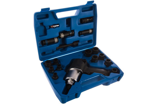 Гайковерт пневматический ударный KING TONY 44116MP08 с комплектом головок, 1/2", 678 Нм, 22 предмета