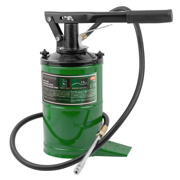 Нагнетатель смазки ручной, 4кг (длина шланга 1.5, внутр.Ø 155мм, внутр. высота 230мм)